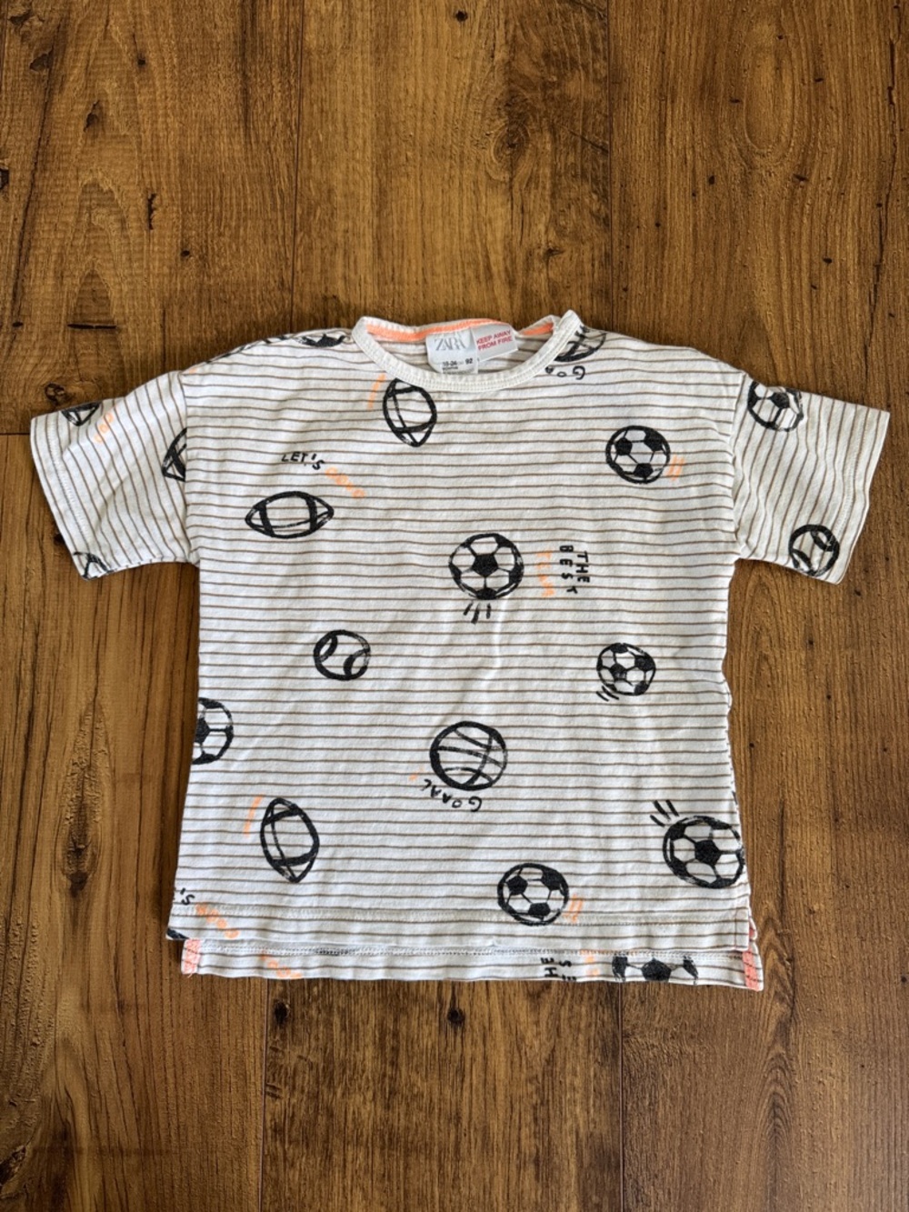 Zara toddler sports t shirt, size 18-24 months